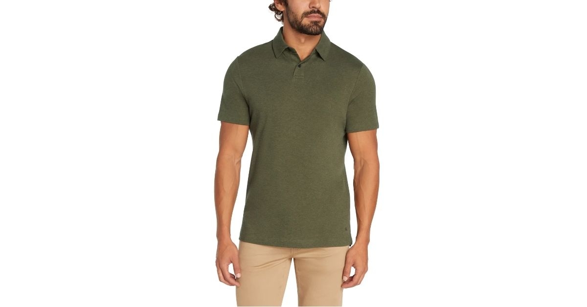 mens luxe polo