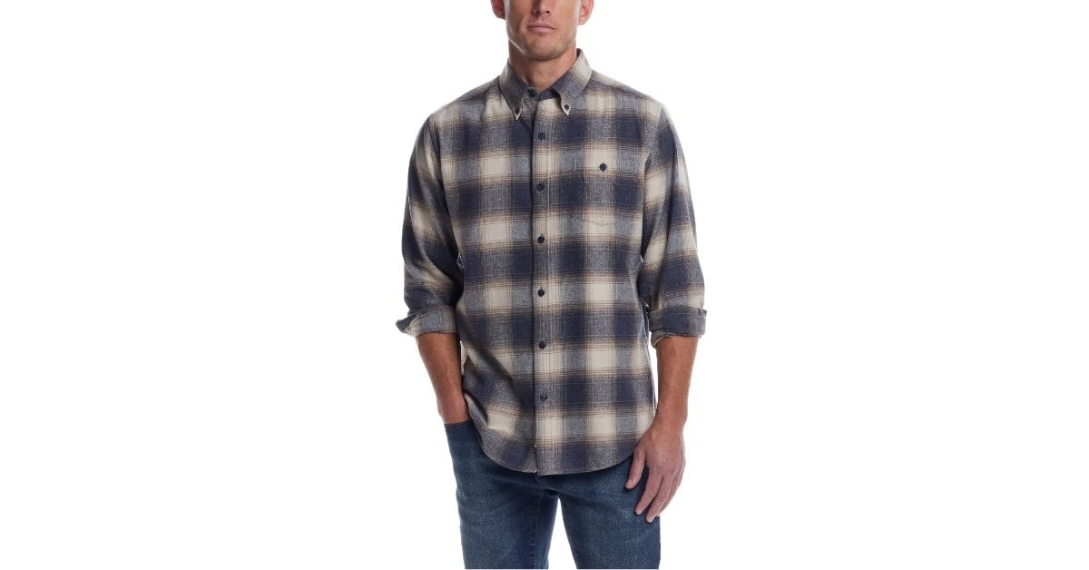 vintage men's flannel shirt