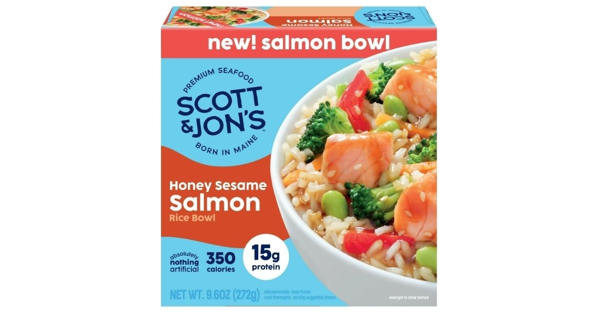 honey sesame salmon rice bowl