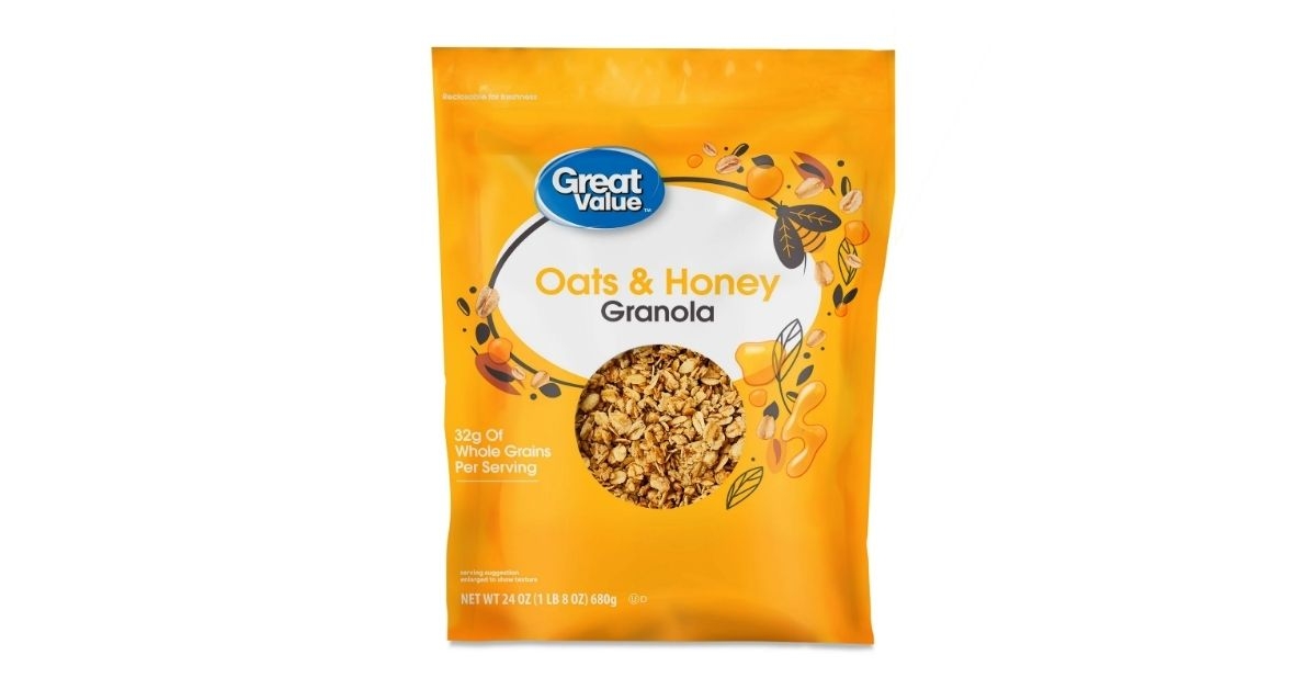 walmart great value oats and honey granola