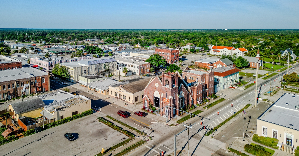 aerial view of arcadia fl