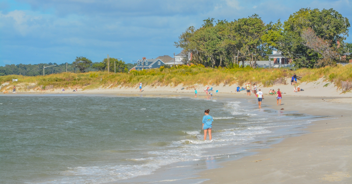 The Cape Charles Beach on the Chesapeake Bay