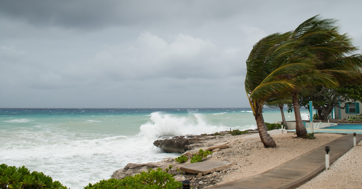 A hurricane is about to batter