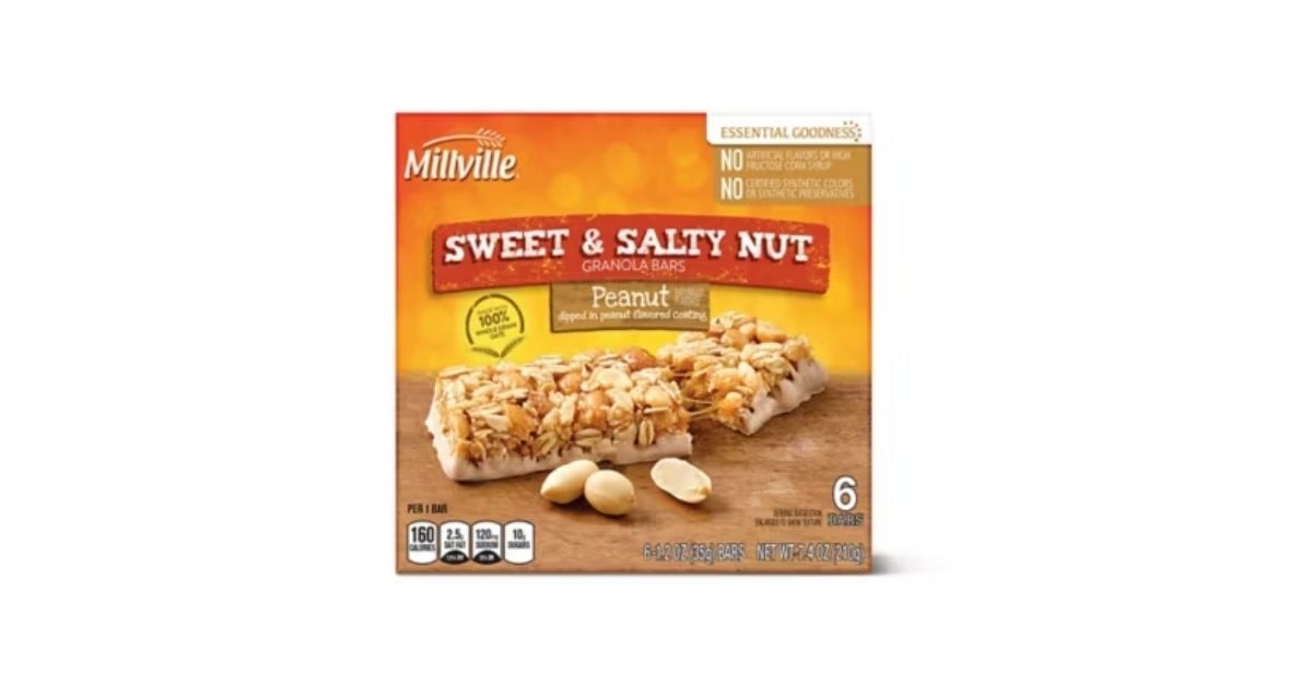 peanut sweet and salty nut granola bars