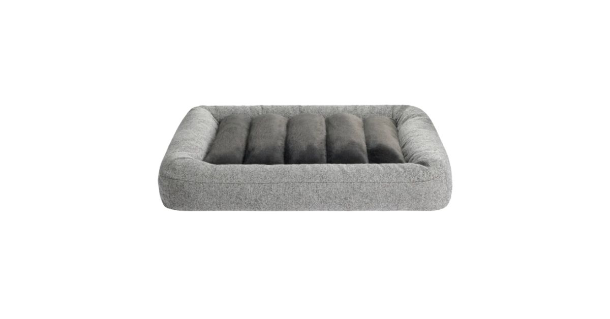 channeled bolster pet bed