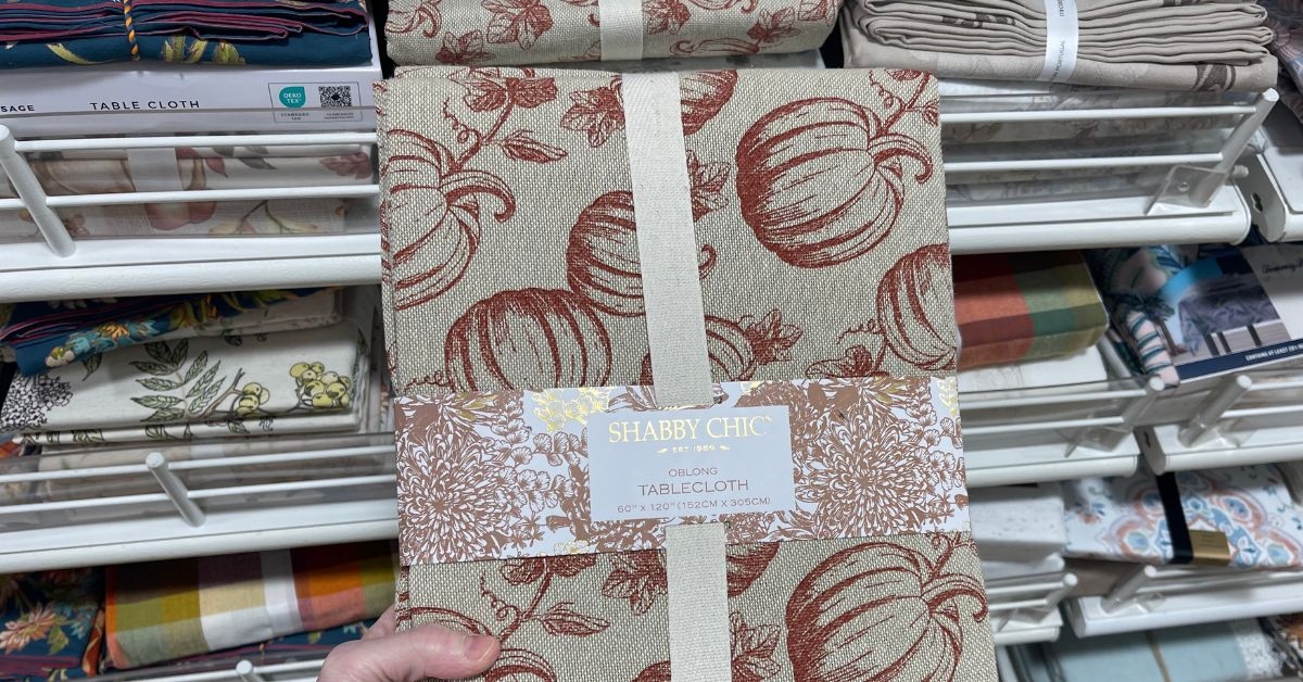 shabby chic tablecloth