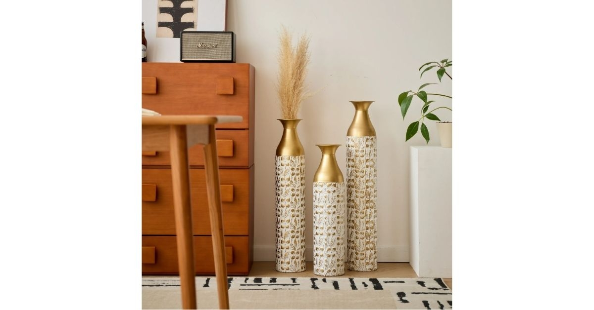 tall floor vase set