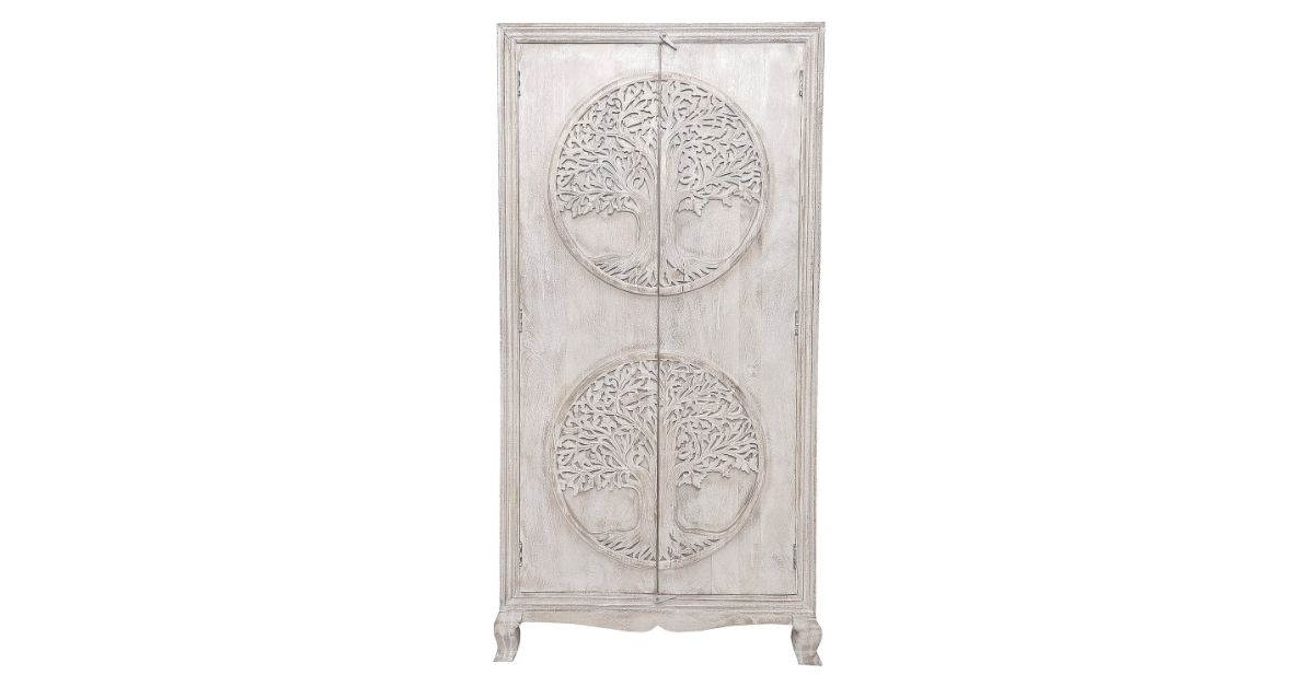 tall antique armoire