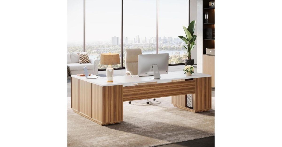 i shaped executive desk