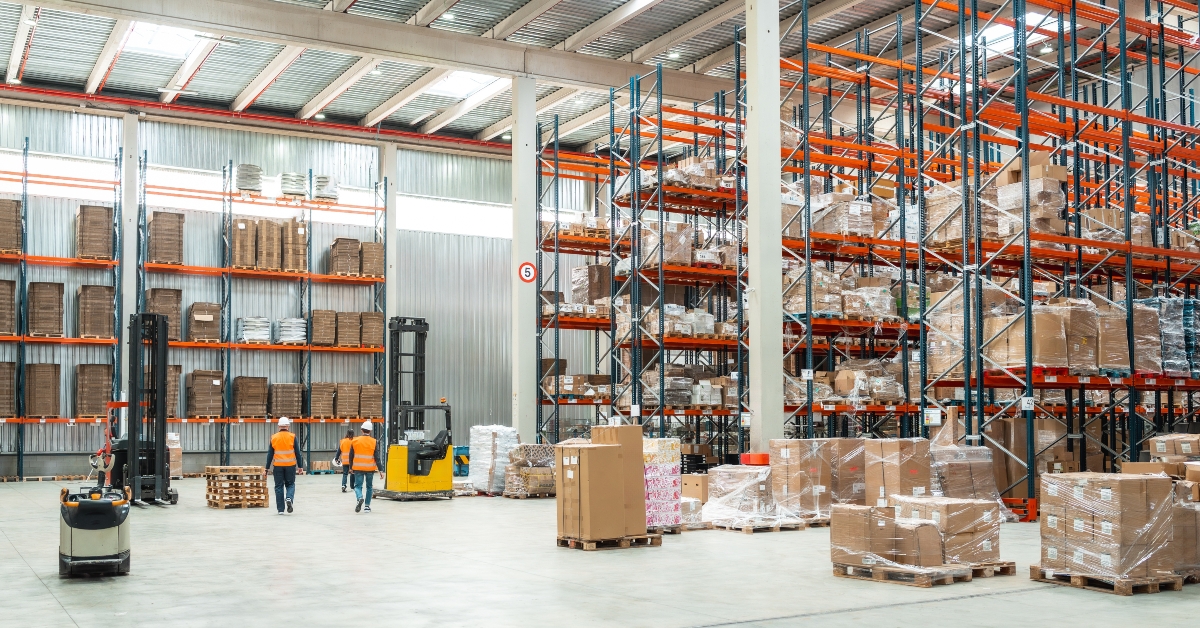 warehouse workers managing logistics