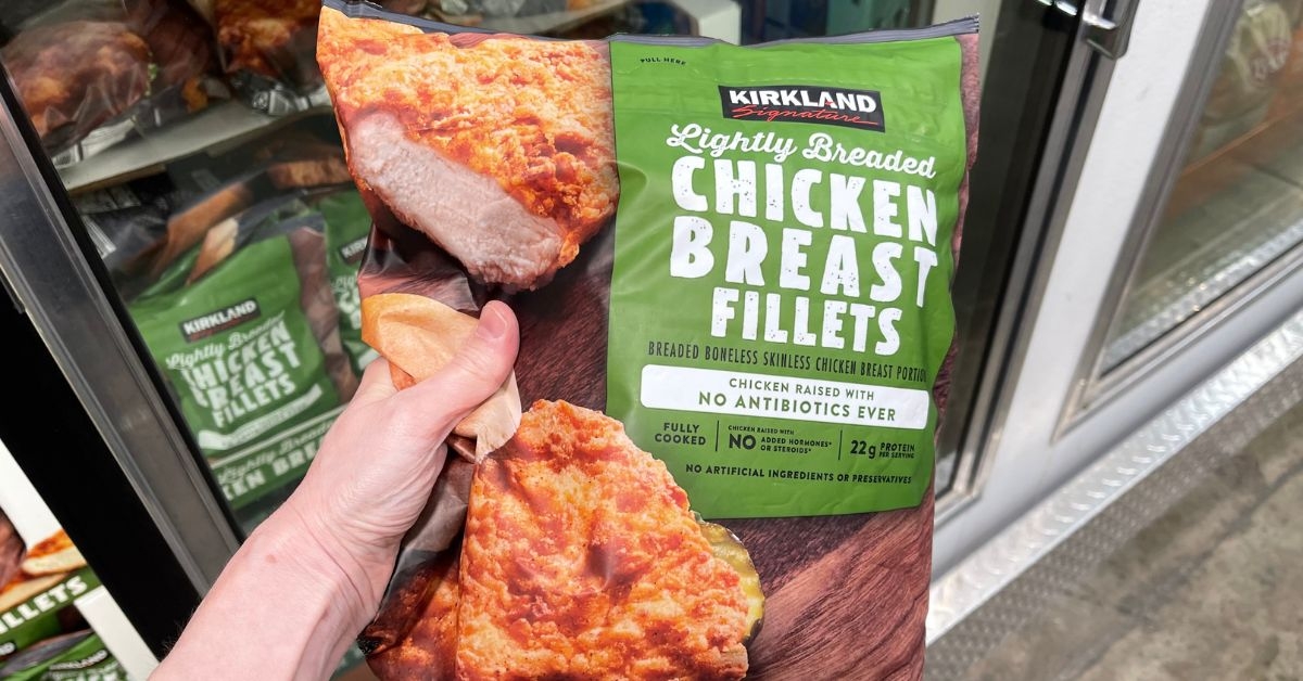 pack of breaded chicken fillets
