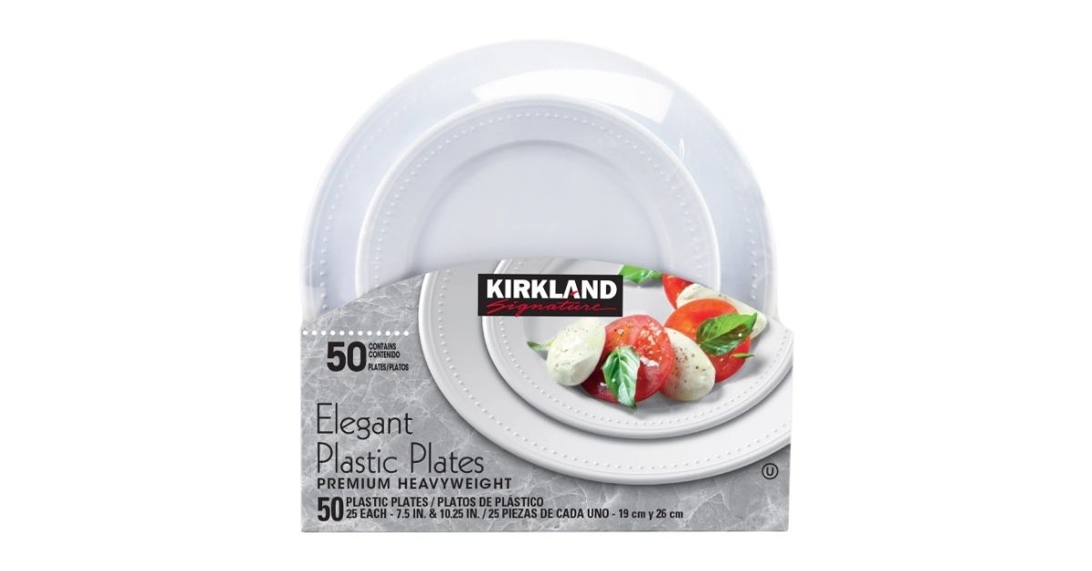elegant plastic plates