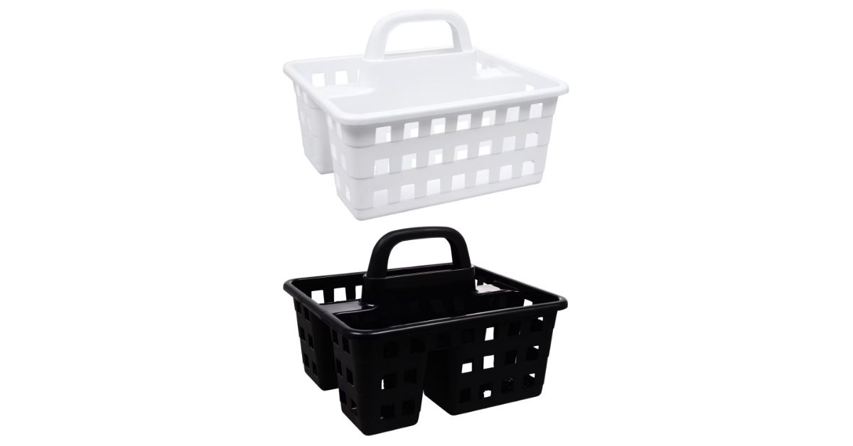 3 compartment plastic caddies
