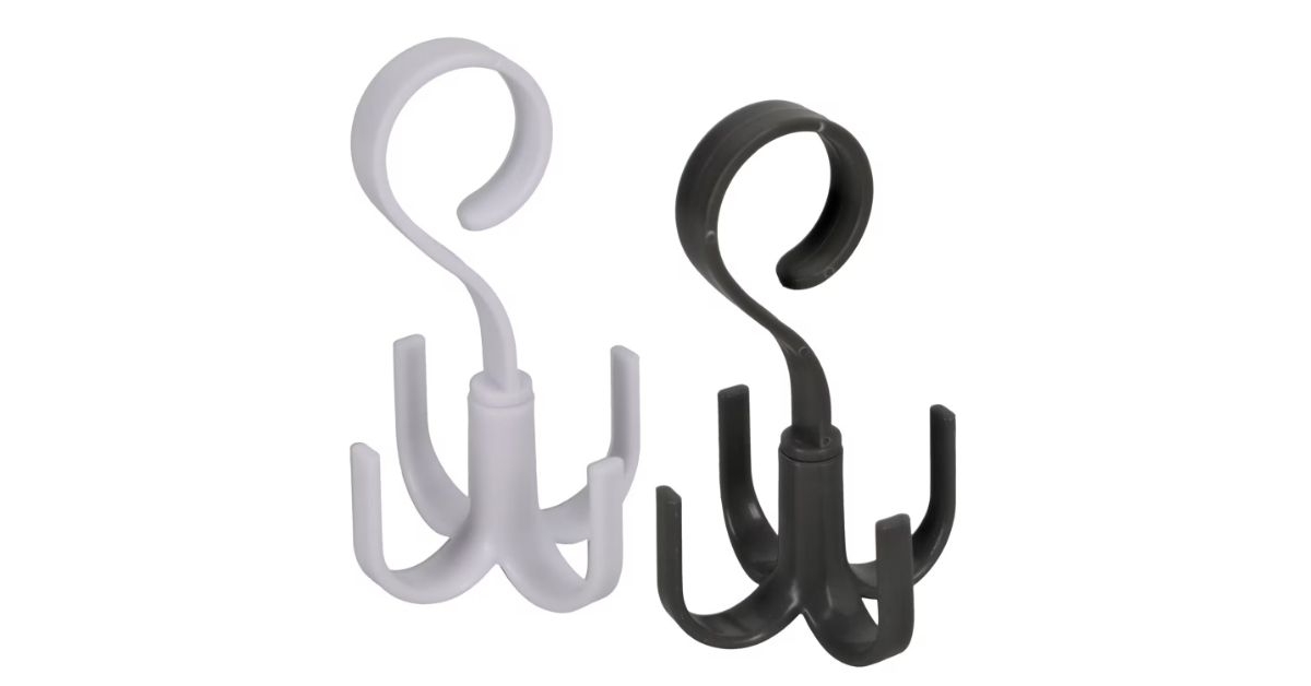 four grip plastic rotating hook 