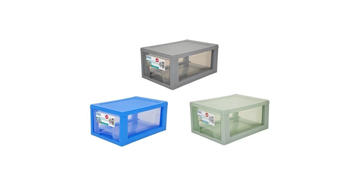 stackanle container with drawer