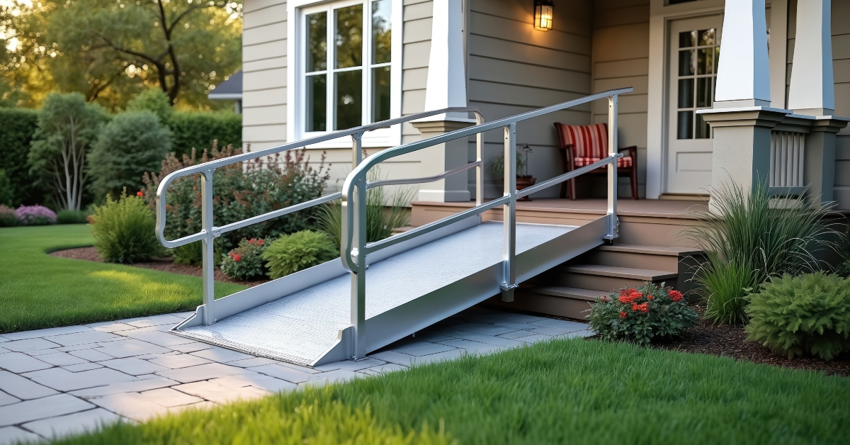 house with wheelchair ramp 