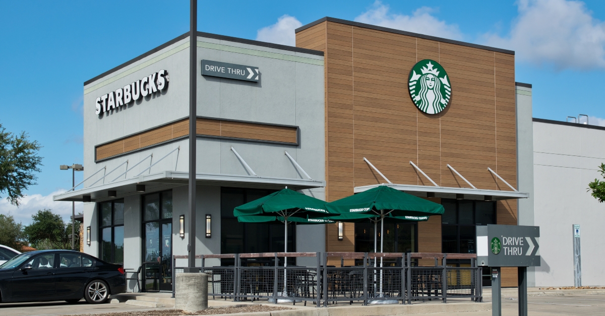 starbucks coffee house building storefront