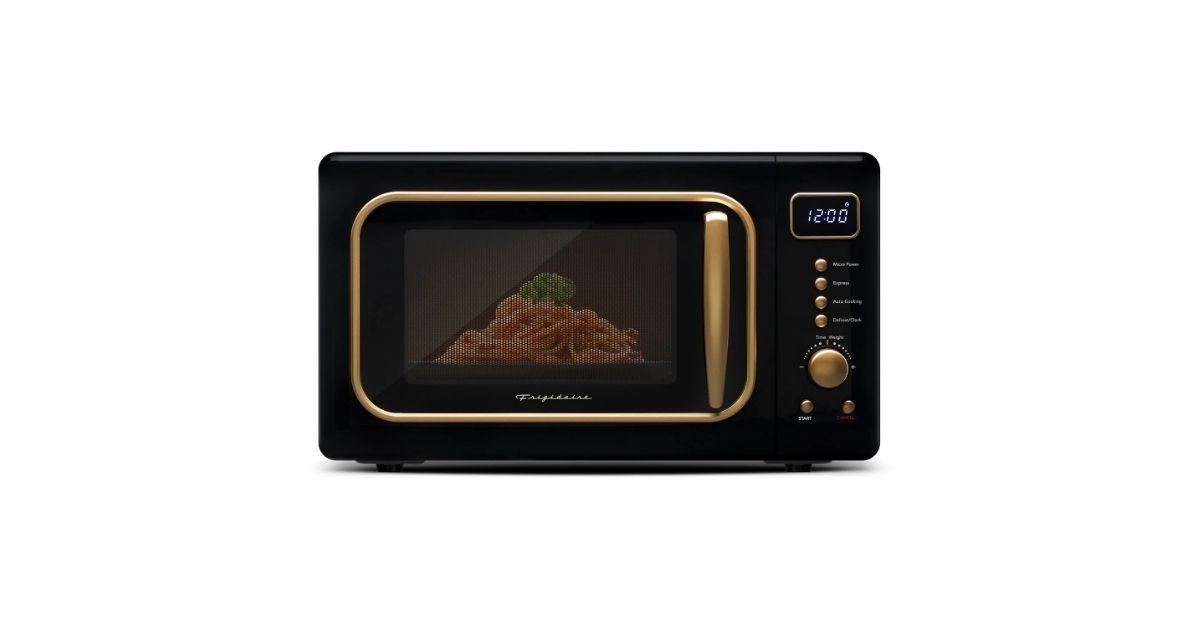 retro countertop microwave oven