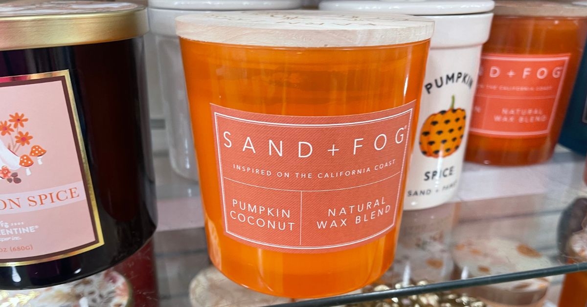 sand fog pumpkin coconut jar candle