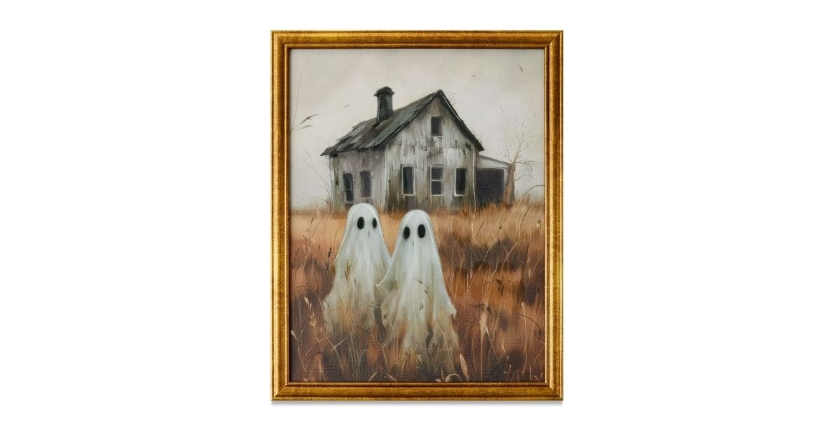 ghosts framed wall decor