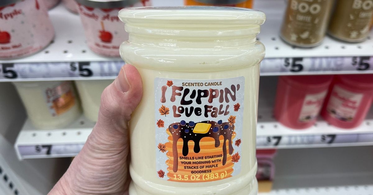 i flippin love fall scented candle