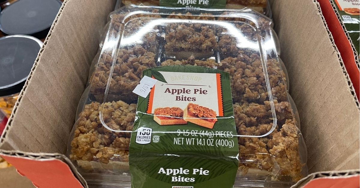 a pack of apple pie bites