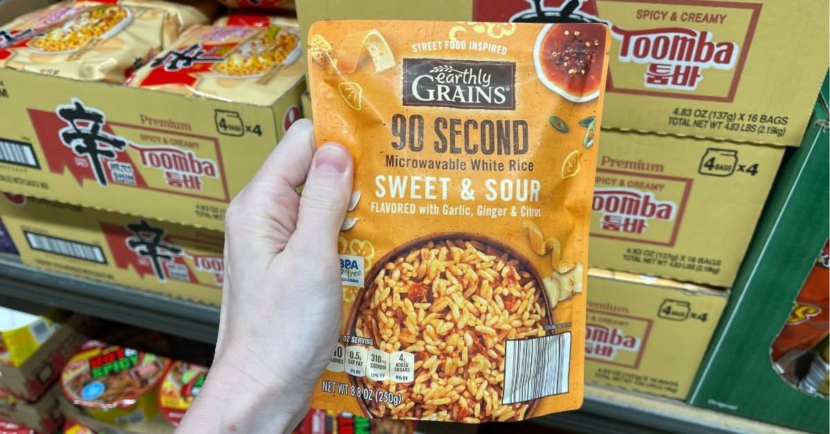 a pack of sweet and sour rice