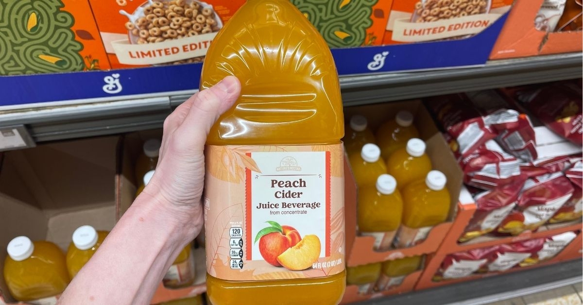 nectar peach cider juice beverage