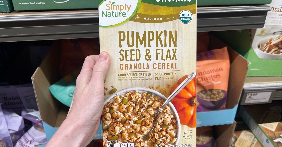 seed and flax granola cereal