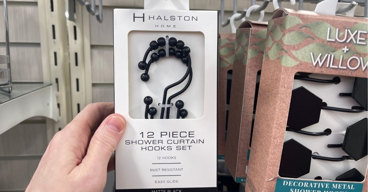 shower curtain ring set