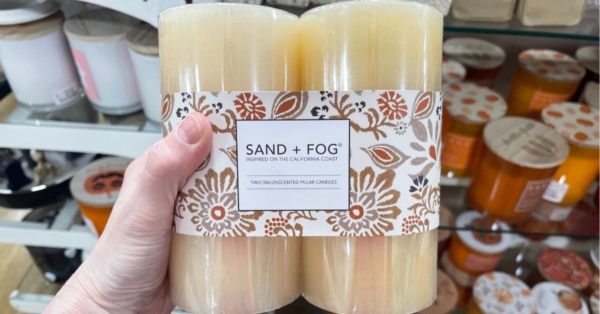sand fog pillar candles