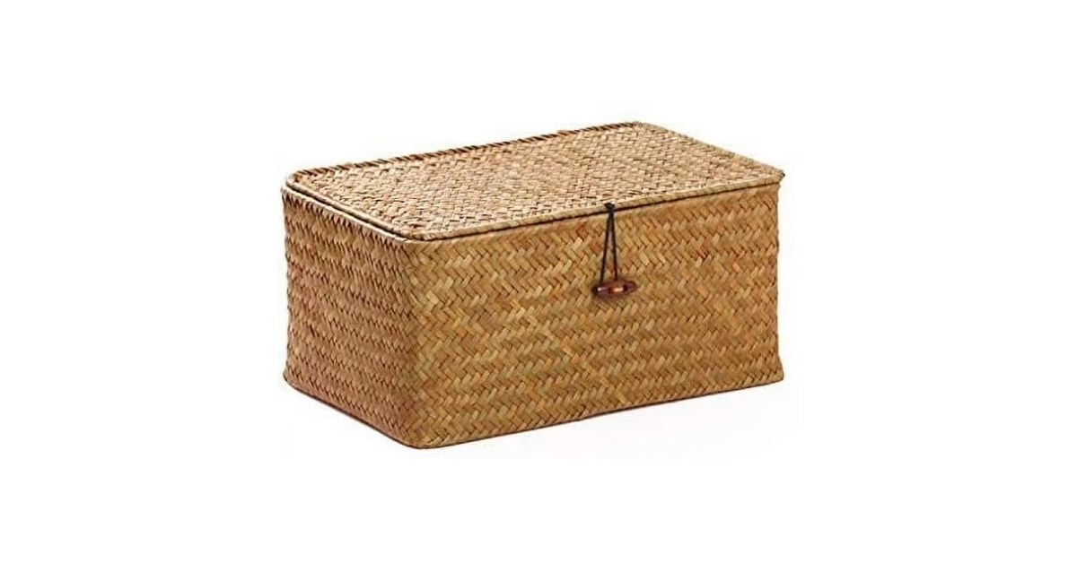 storage basket with lids