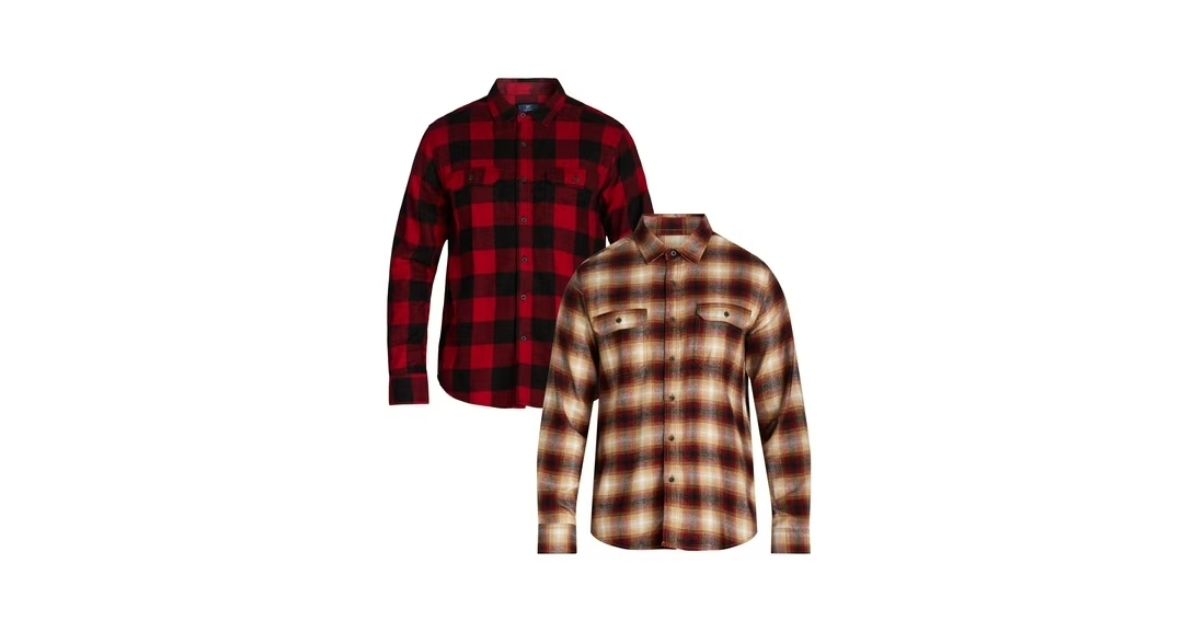 flannel shirt 2 pack