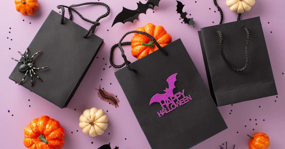 black paper gift bag
