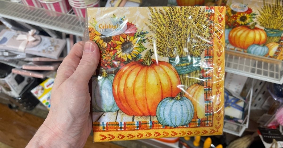 fall paper napkins