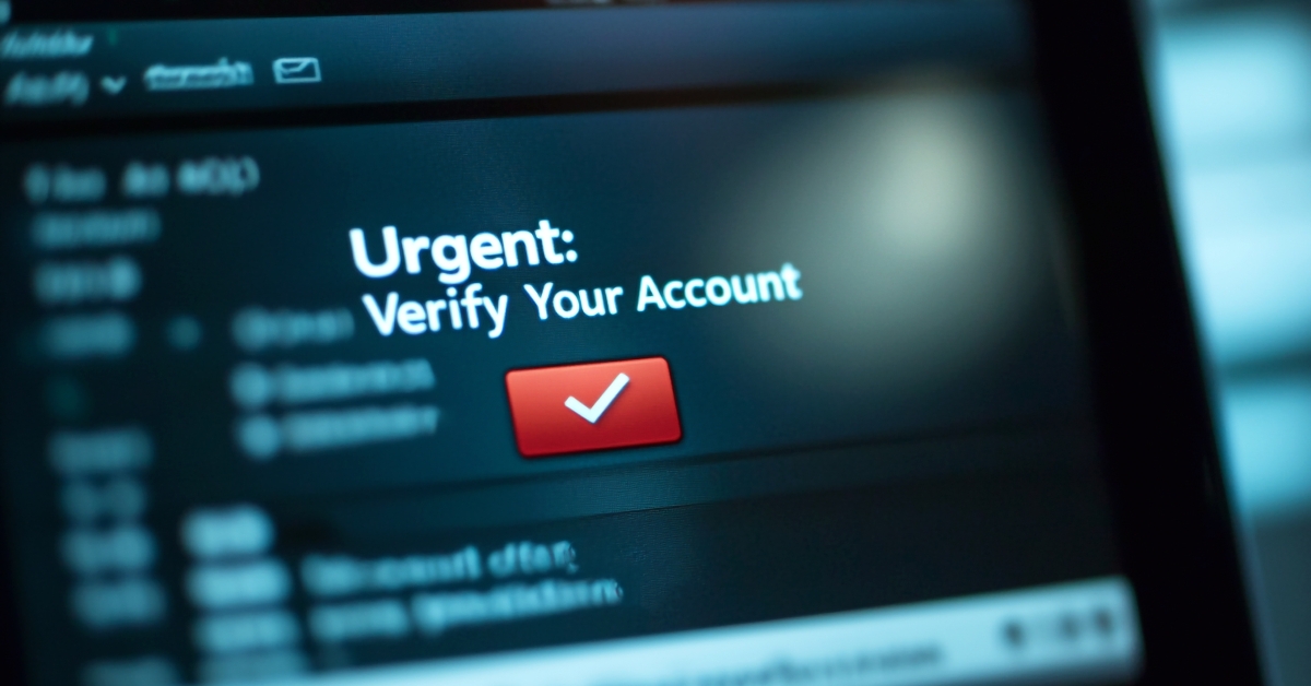 urgent verify account notification