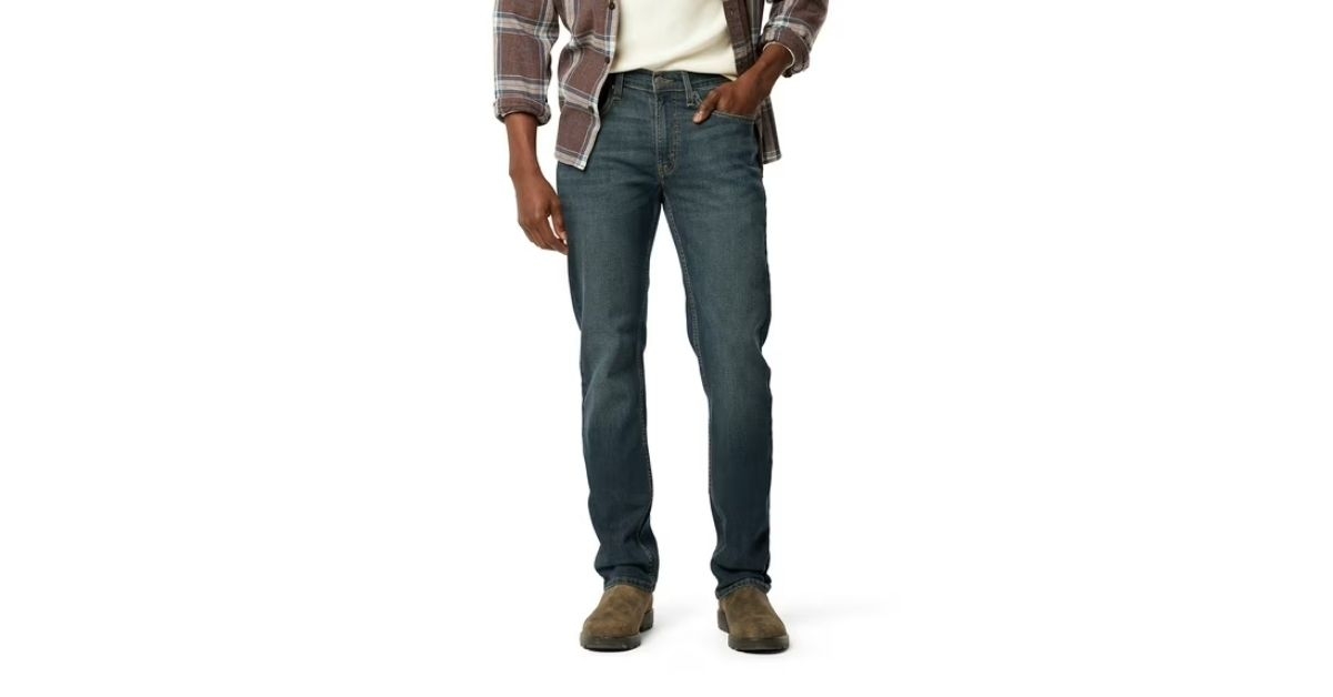 mens straight fit jeans