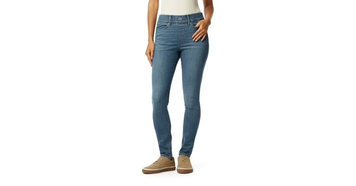 womens shaping perfect pull on skinny jeans