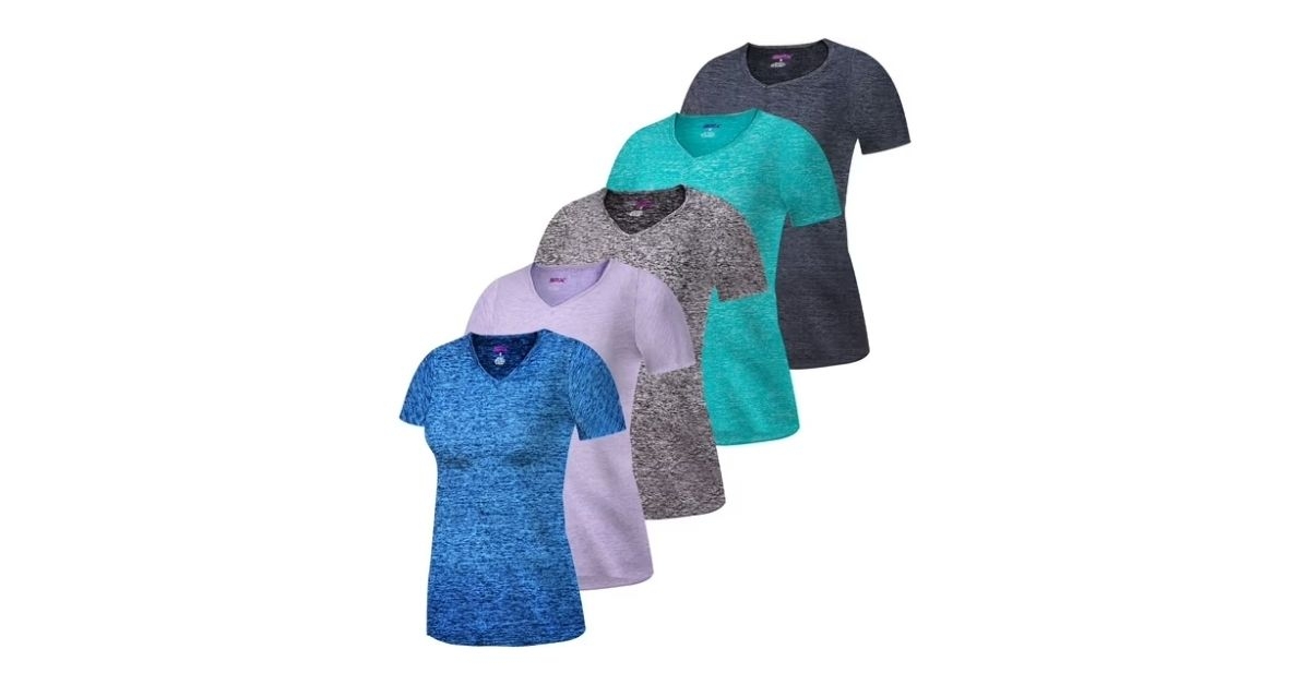 dry fit wicking v neck t shirts