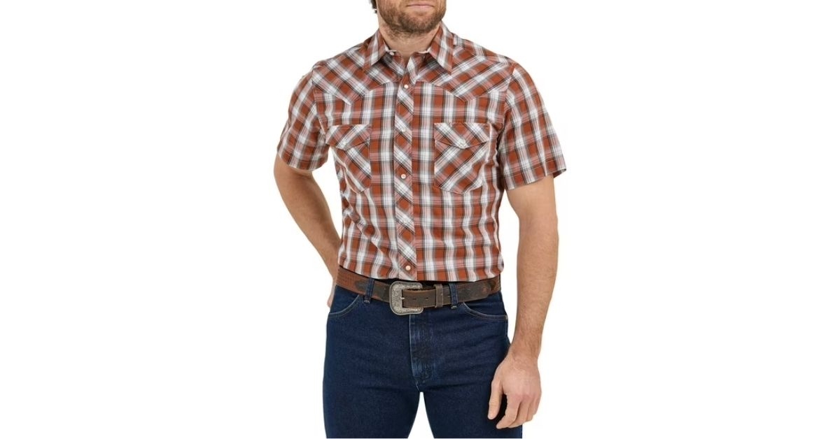 fit short sleeve western shirt