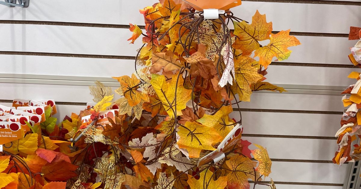 maple oak garland