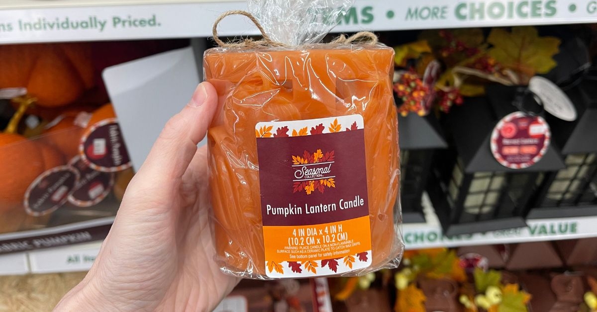 pumpkin lantern candle