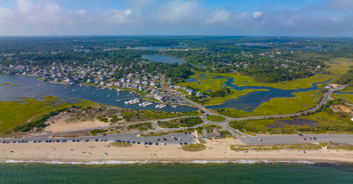 West Dennis Yacht Club on Bass River mouth