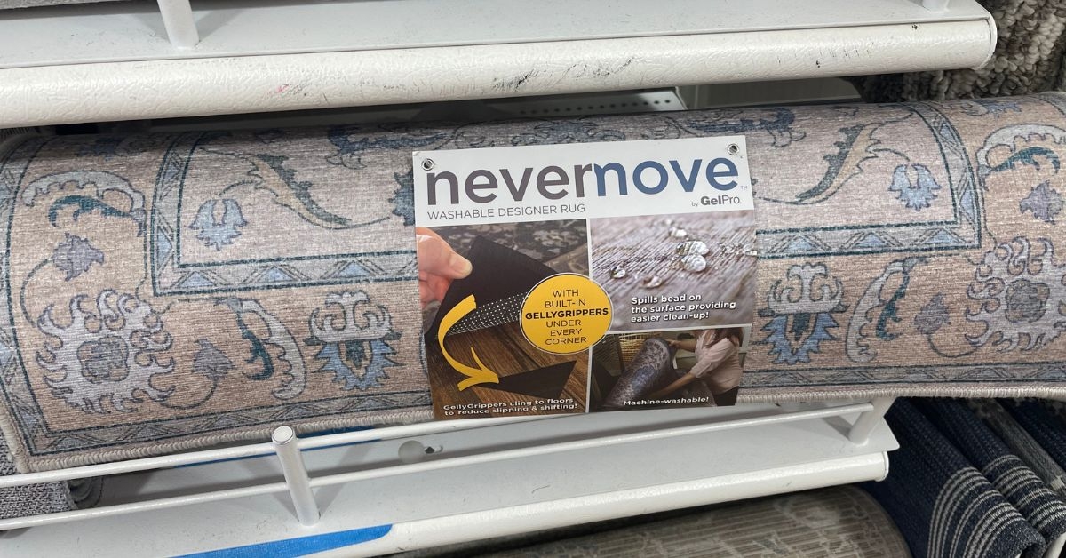 nevermove washable rug