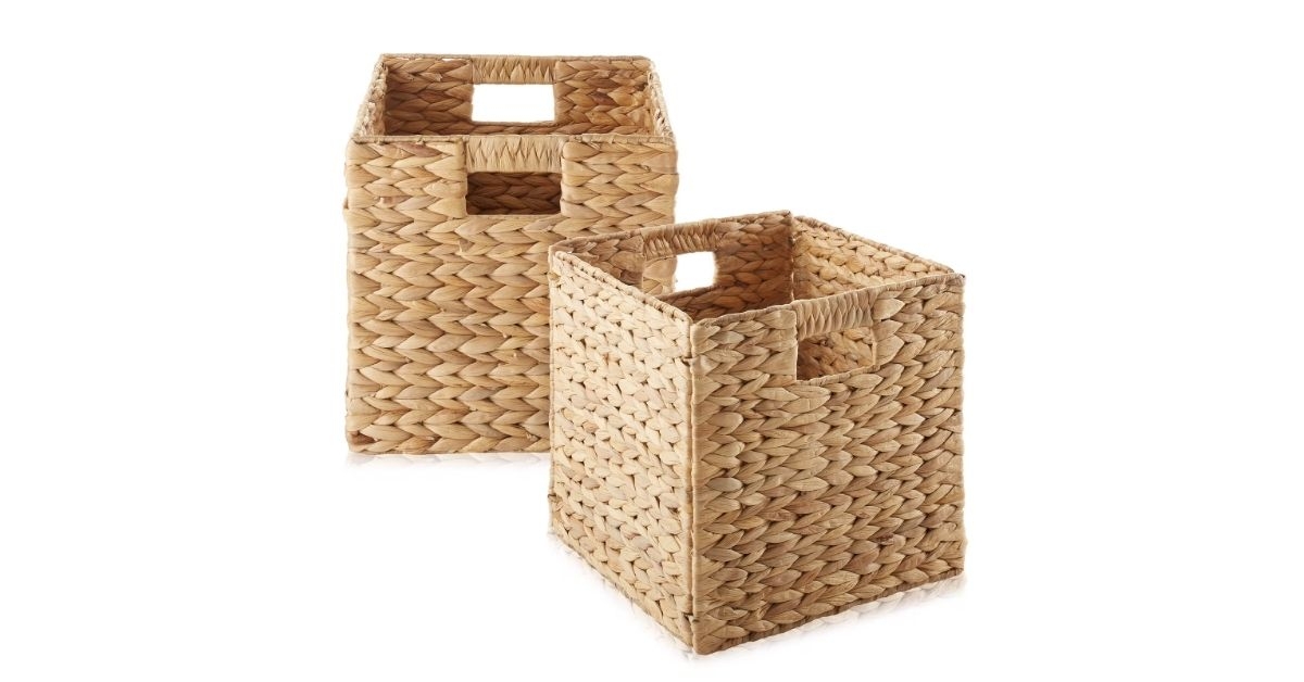 storage baskets set of two