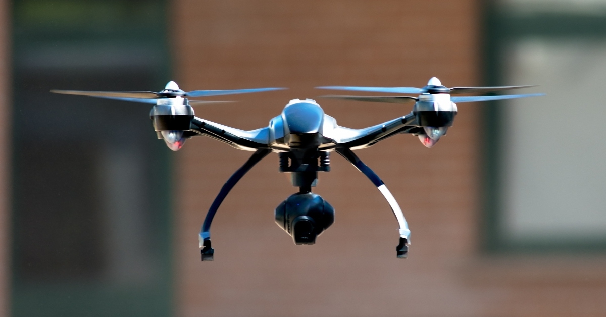 a flying drone