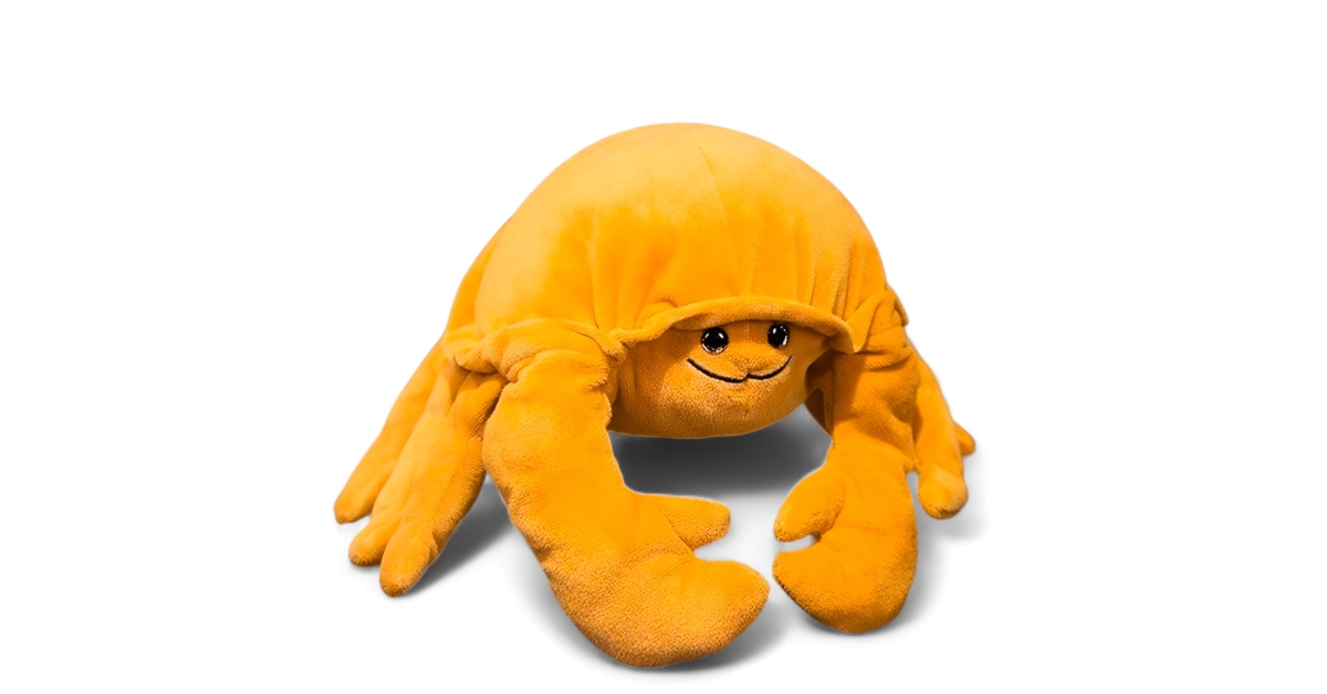 orange crab stuffed
