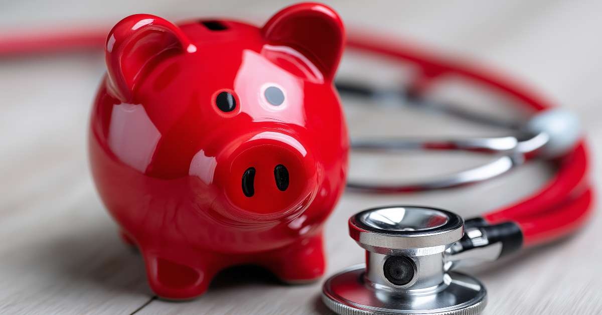 red piggy bank