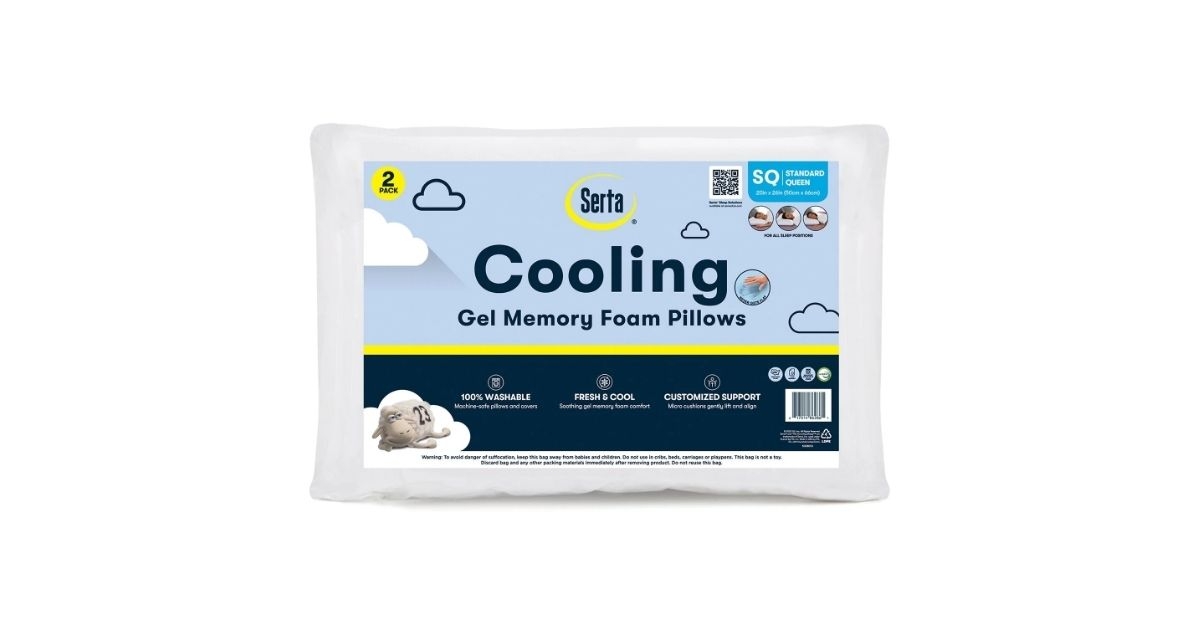 memory foam cluster bed pillow