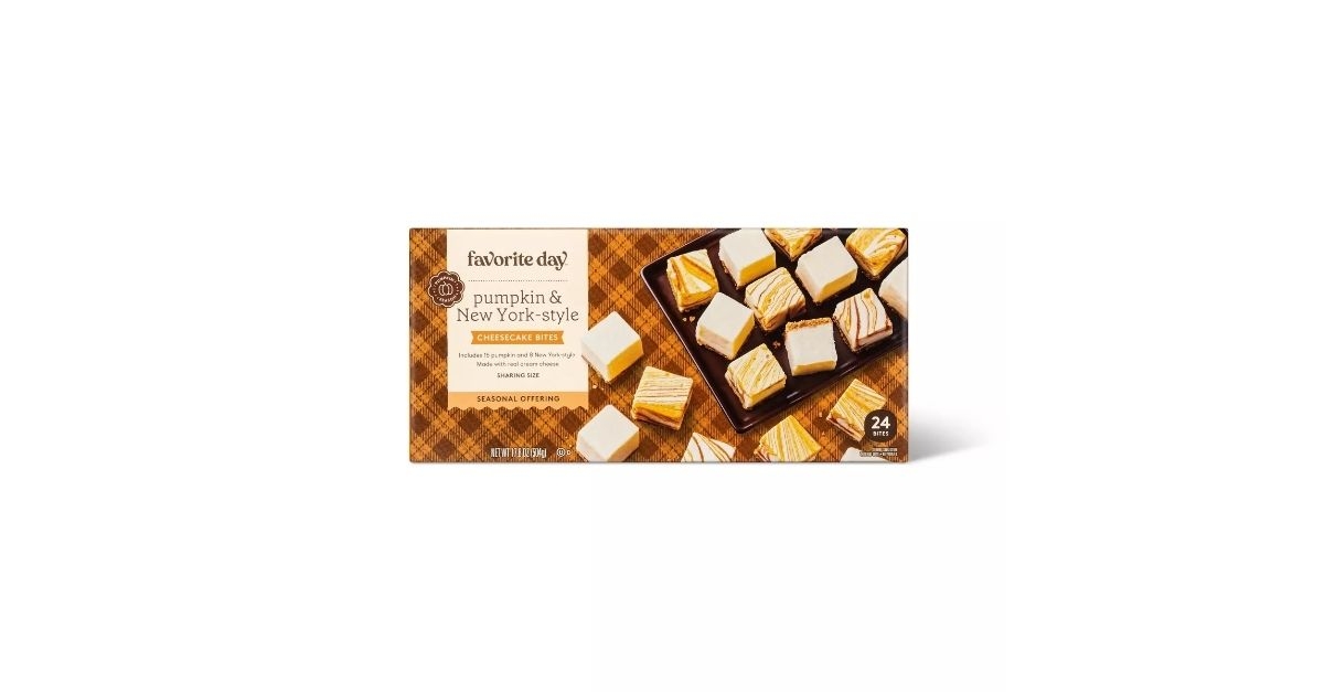 frozen pumpkin cheesecake bites